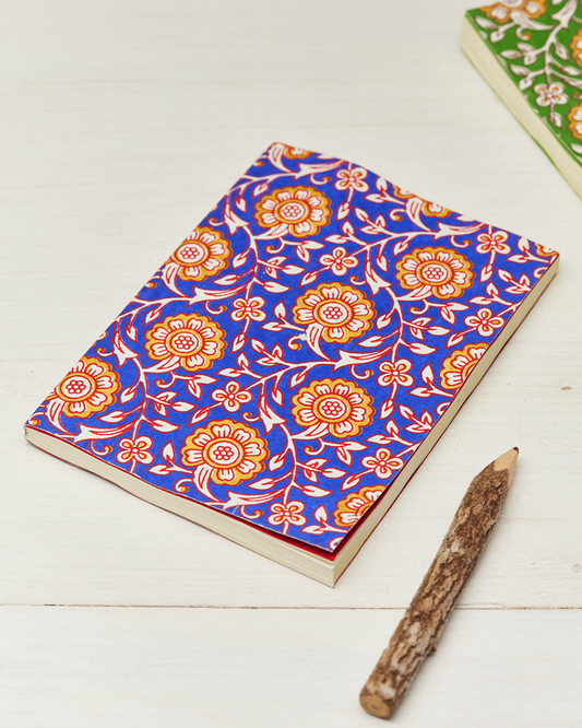Jasmi Floral Block Print Notebook