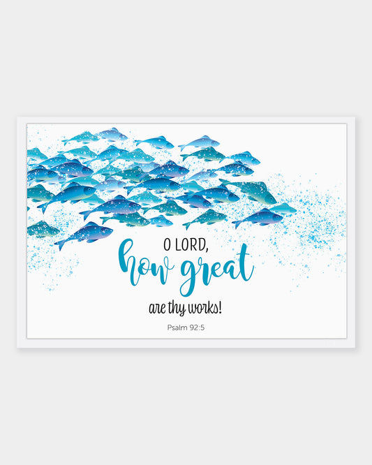 Blue Shoal Tea Towel
