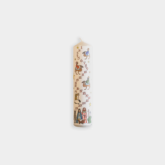 Nativity Pillar Advent Candle