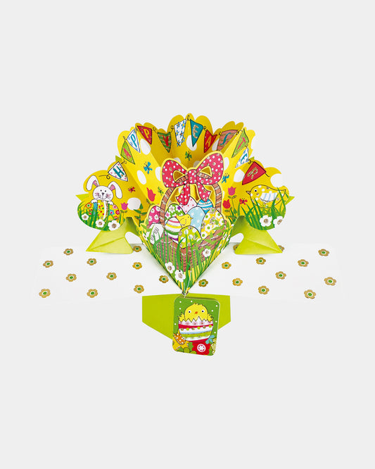 Happy Easter Basket Pop Up Card