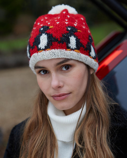 Christmas Penguin Bobble Beanie