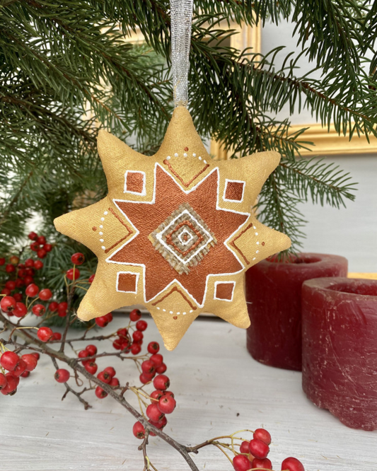 Set of 3 Handmade Star Decorations