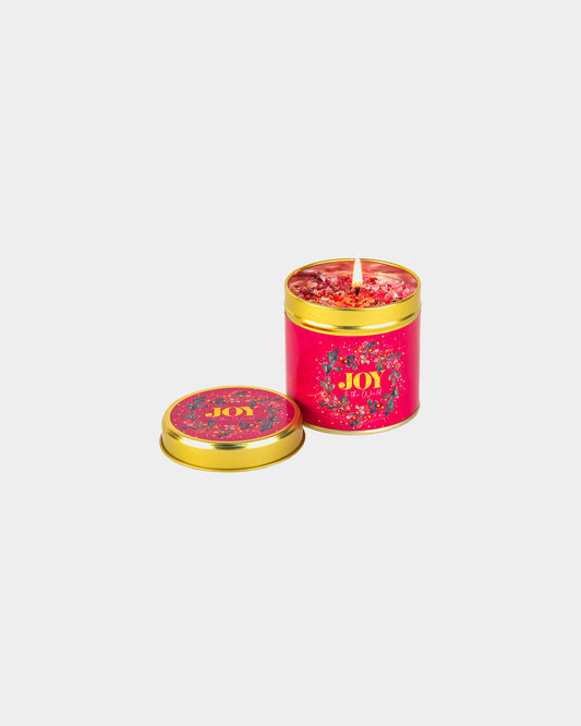 Joy to the World Candle Tin