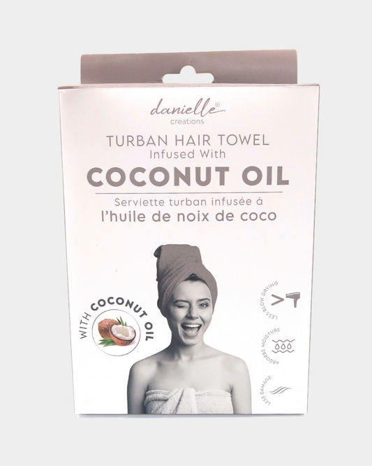 Turban Hair Towel Infused with Coconut Oil