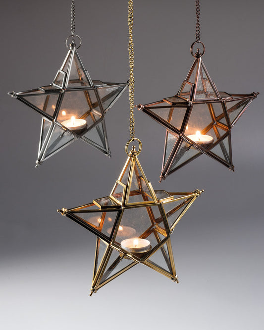 Clear Glass Star Lantern