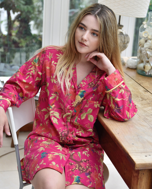 Hot Pink Ladies Nightshirt