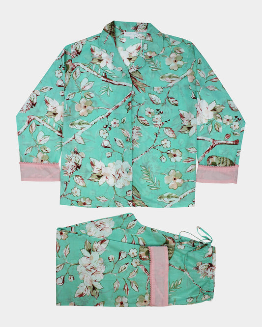 Mint Blossom Pyjamas - (UK 14-16)
