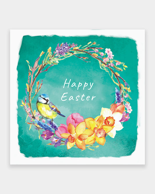 Easter Wreath Easter Cards - pack of 5