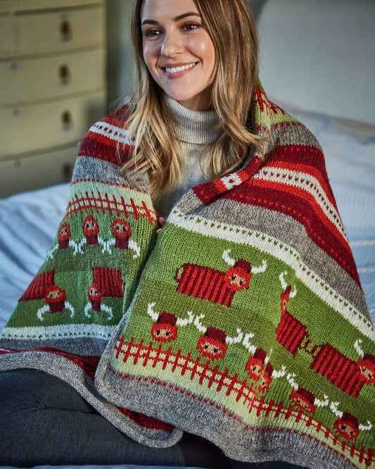 Herd of Highland Cow Throw