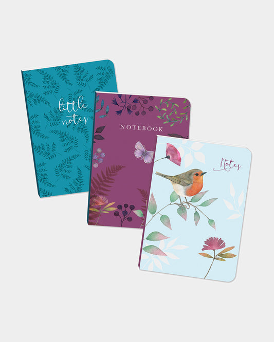 Vintage Garden 3 x A6 Books