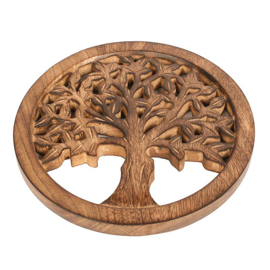 Tree of Life Mango Wood Trivet