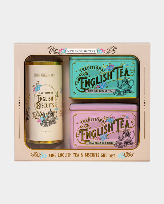 Vintage Victorian Fine English Tea & Biscuits Gift Set