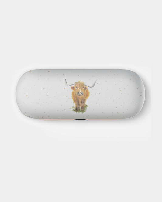 Highland Cow Glasses Case