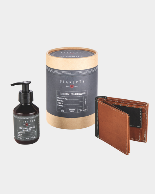 Wallet & Muscle Rub Gift Set