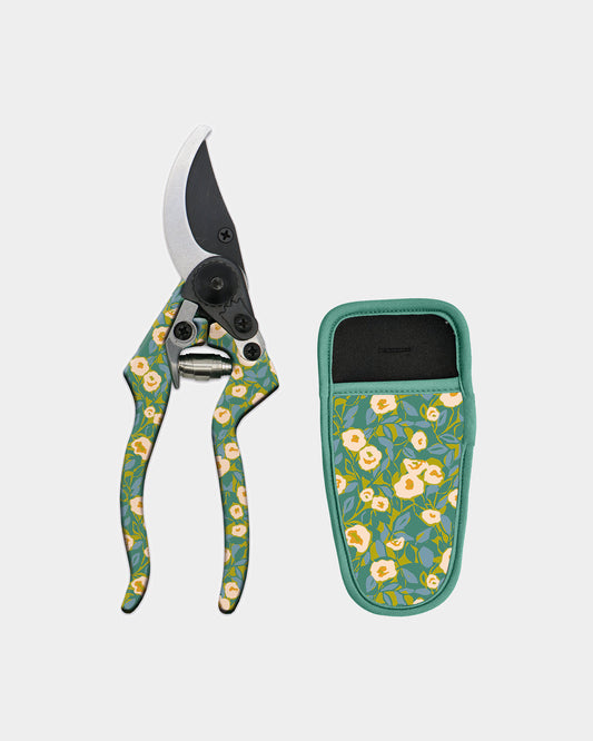 Secateurs & Pouch - Abstract Floral