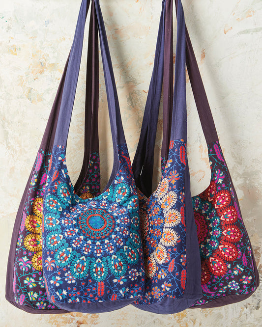 Saddhu Peacock Print Bag