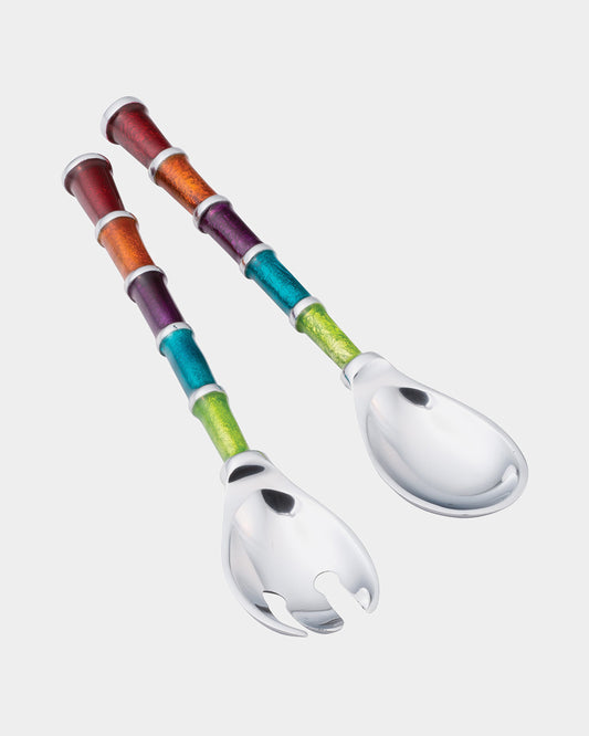 Enamel Salad Servers