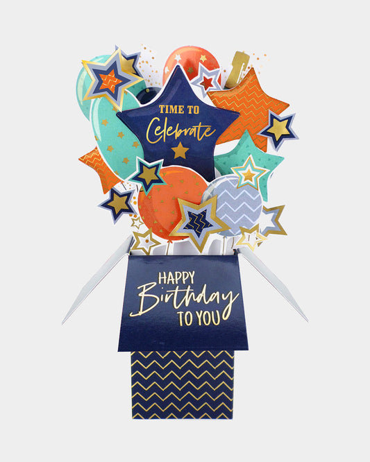 Time to Celebrate 3D Card