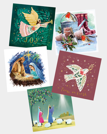 50 Christmas Card Assortment  No Bible Verses