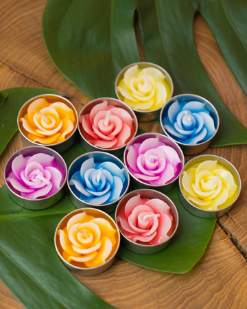 10 Rose Candle Tealights