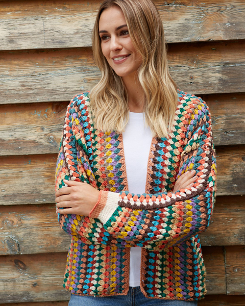 Yucatan Hand-Crocheted Cotton Cardigan — Fair Trade Nepal | The