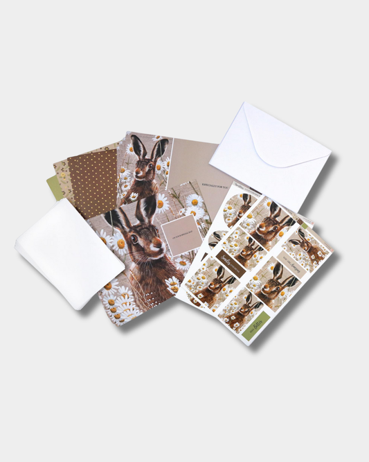 Countryside Hare Card Making Kit