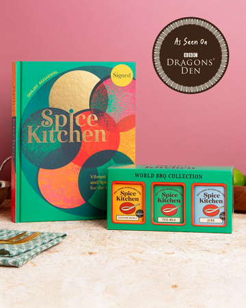 Spice Kitchen Cookbook & BBQ Blend Trio