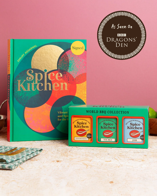Spice Kitchen Cookbook & BBQ Blend Trio
