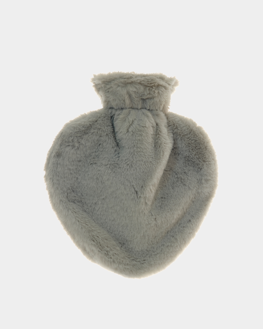 Aroma Home Grey Faux Fur Hot Water Bottle