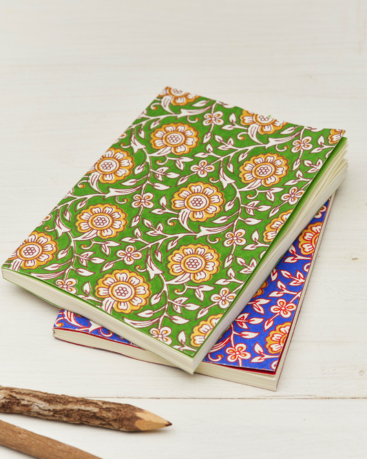 Jasmi Floral Block Print Notebook
