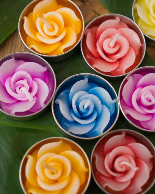 10 Rose Candle Tealights