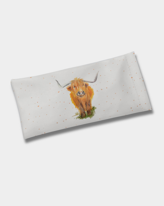 Highland Cow Soft Glasses Case