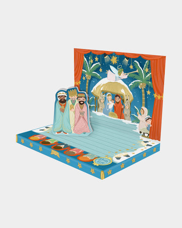 The Little Nativity Music Box Card