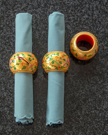 6 Tree of Life Napkin Rings