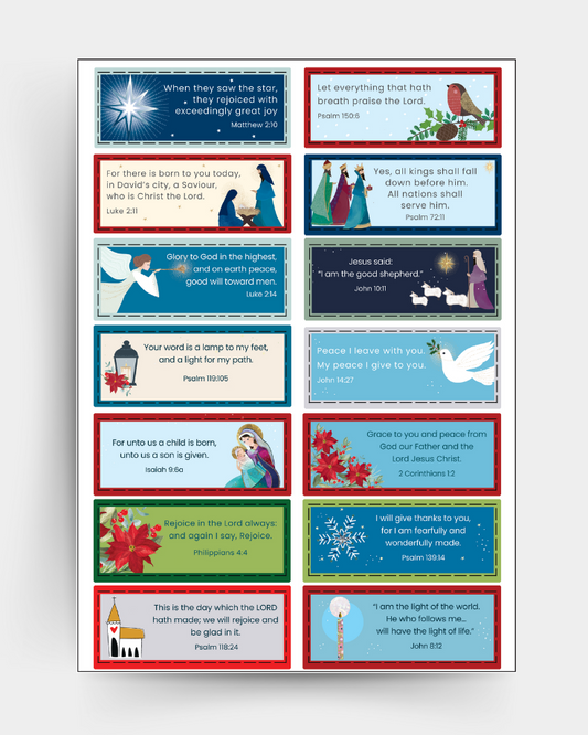Christmas Bible Verse Stickers