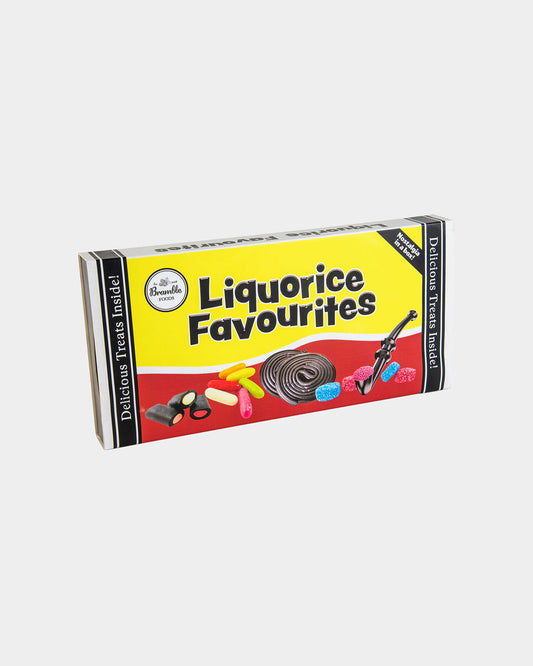 Treat box of assorted liquorice and aniseed flavoured sweets