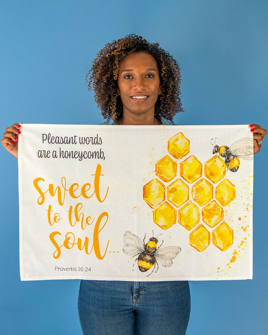 Honey Bee Tea Towel