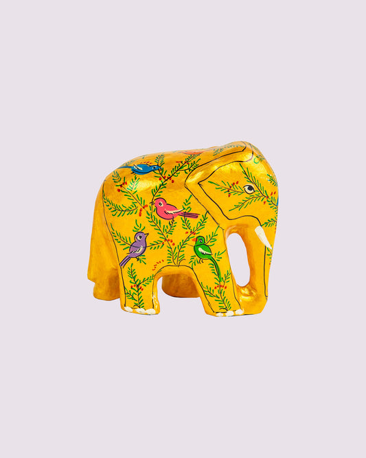 3 Painted Elephants Ornaments