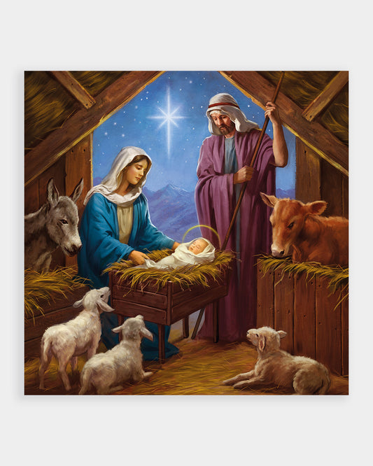 In a Manger Christmas Cards - pack of 10