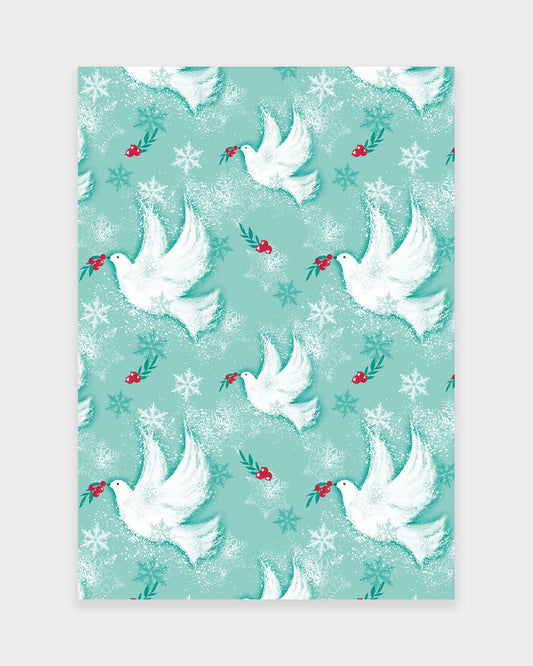 Robins and Doves Gift Wrap