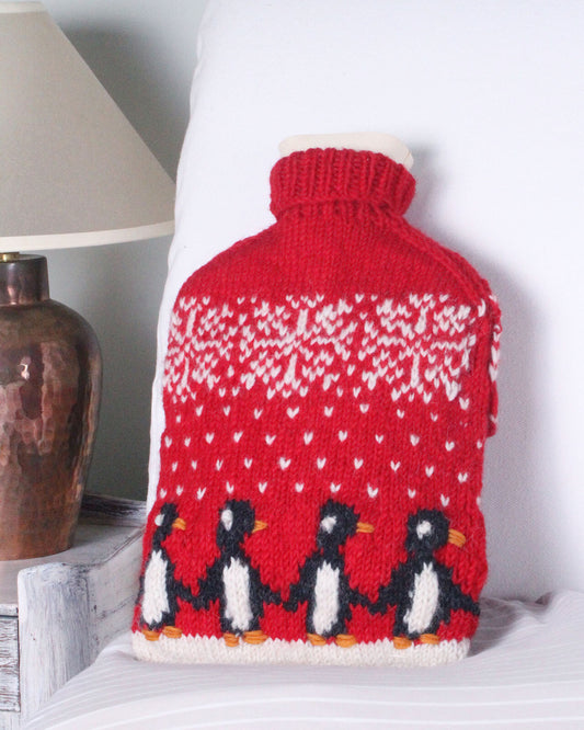 Christmas Penguin Hot Water Bottle