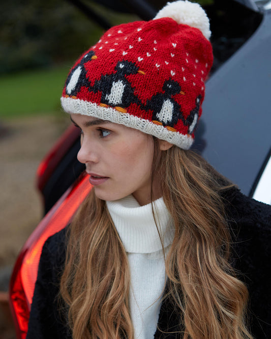 Christmas Penguin Bobble Beanie
