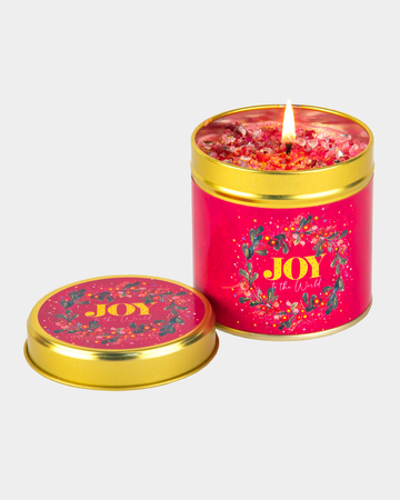 Joy to the World Candle Tin