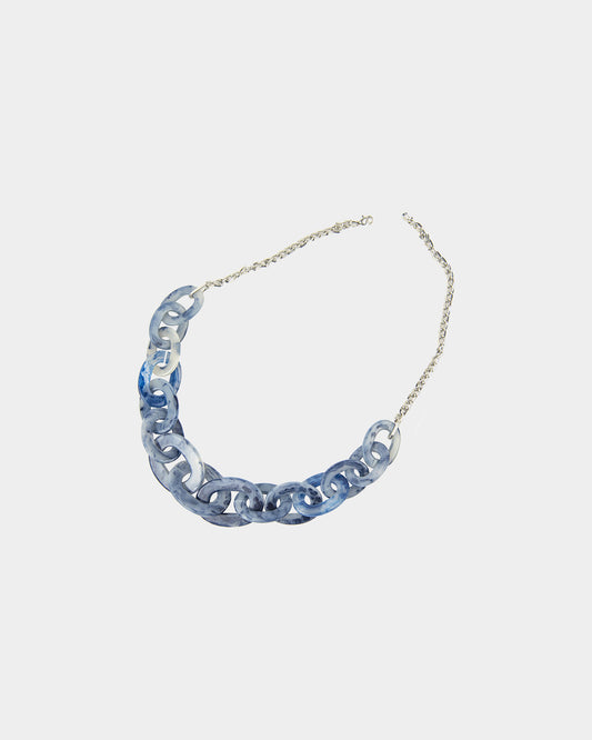 Blue Link Necklace