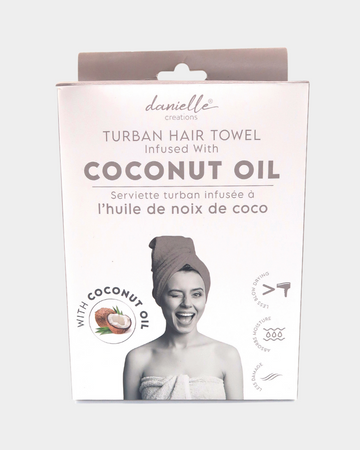 Turban Hair Towel Infused with Coconut Oil