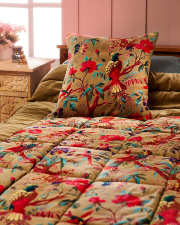 Bird of Paradise Quilt - Olive