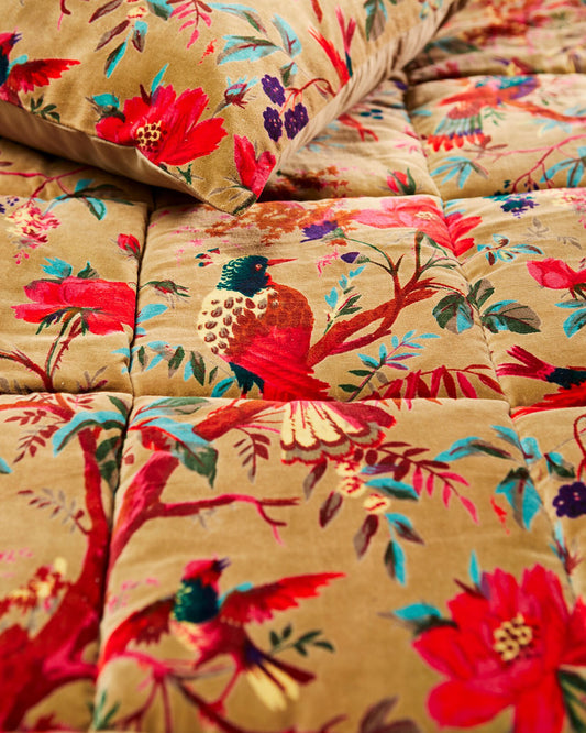 Bird of Paradise Quilt - Olive