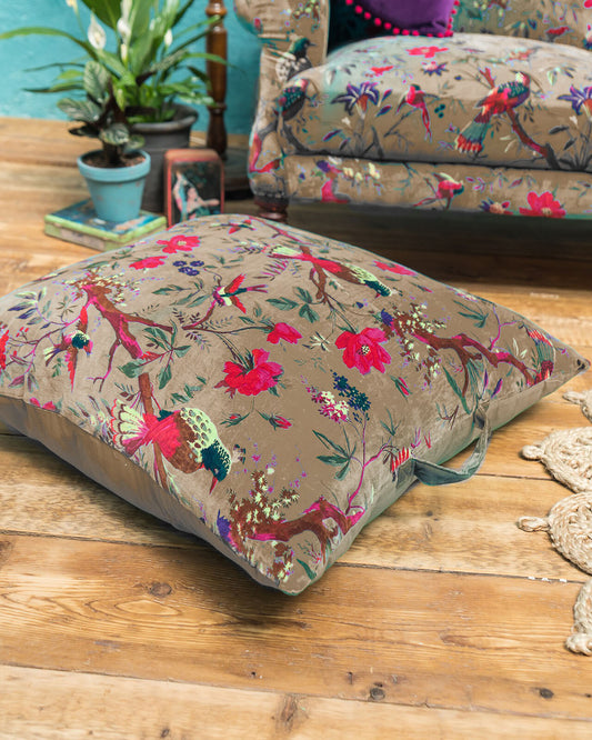 Bird of Paradise Cushion Cover - Olive