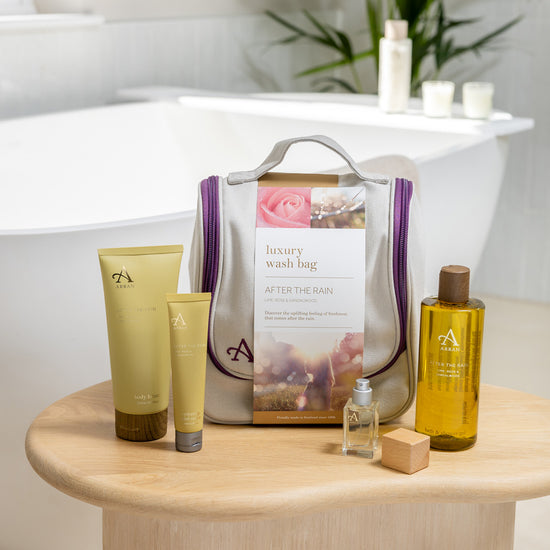 After The Rain Arran Sense of Scotland Wash Bag Gift Set | The Leprosy Mission Shop After The Rain Arran Sense of Scotland Wash Bag Gift Set | The Leprosy Mission Shop