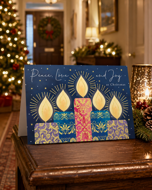 10 Peace, Love & Joy Christmas Cards